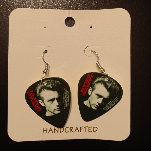 JAMES DEAN Jewelry James Dean Guitar Pick Earrings Poshmark